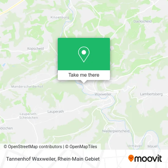 Карта Tannenhof Waxweiler