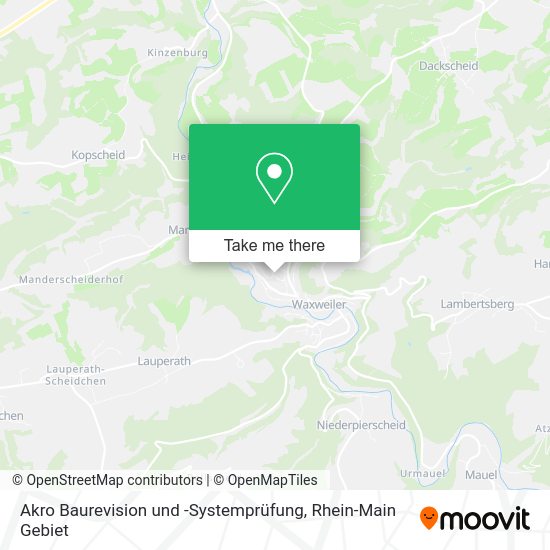 Карта Akro Baurevision und -Systemprüfung