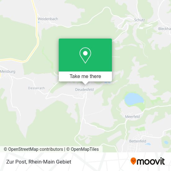 Карта Zur Post