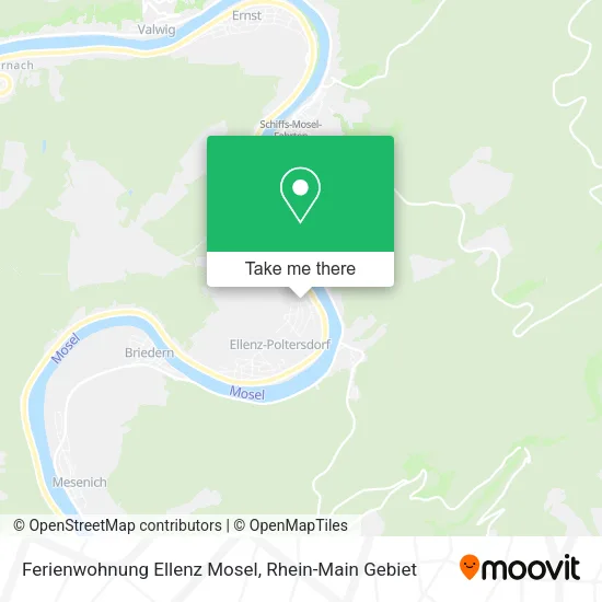 Карта Ferienwohnung Ellenz Mosel