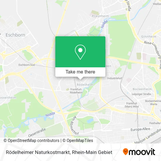 Карта Rödelheimer Naturkostmarkt