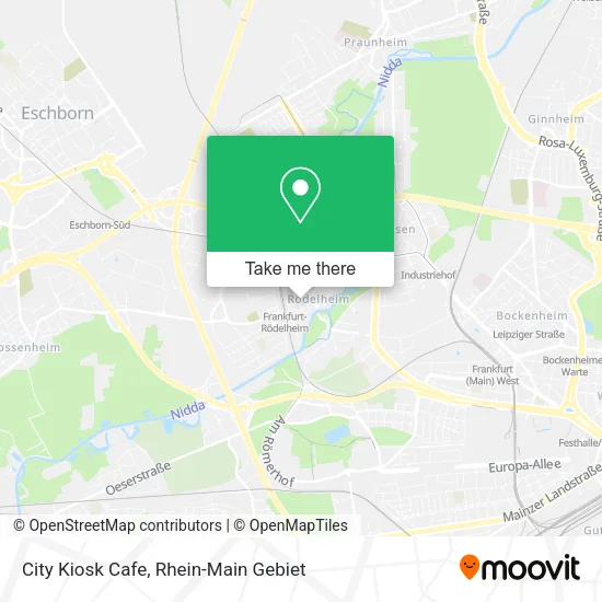 City Kiosk Cafe map