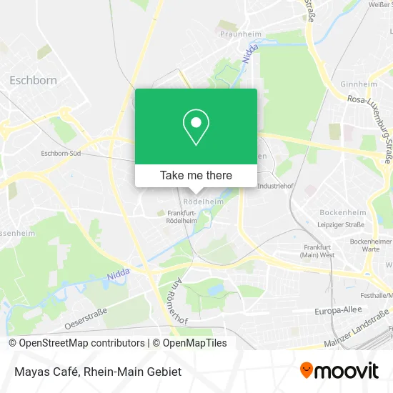 Mayas Café map