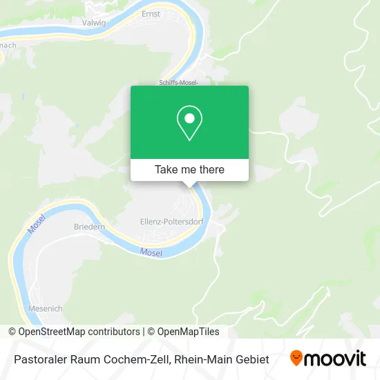 Карта Pastoraler Raum Cochem-Zell