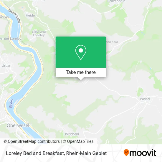 Карта Loreley Bed and Breakfast
