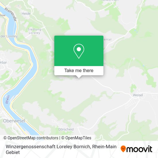 Карта Winzergenossenschaft Loreley Bornich