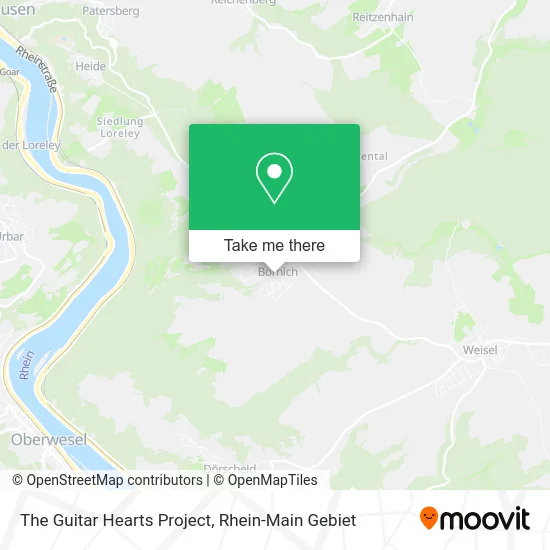 Карта The Guitar Hearts Project