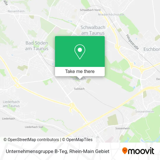Карта Unternehmensgruppe B-Teg