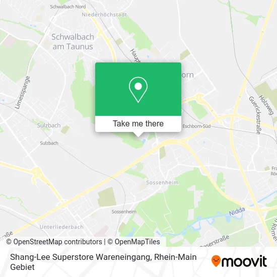 Карта Shang-Lee Superstore Wareneingang