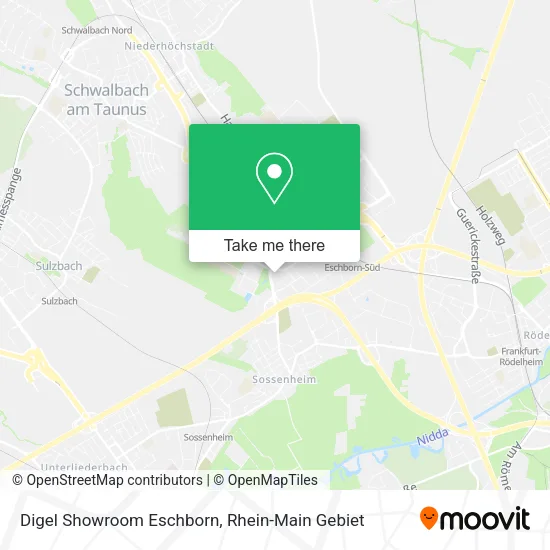 Карта Digel Showroom Eschborn
