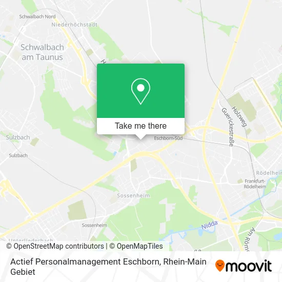 Карта Actief Personalmanagement Eschborn