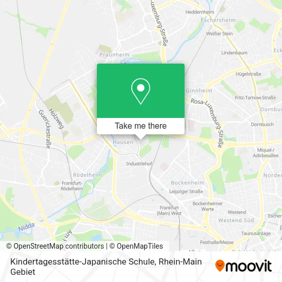 Карта Kindertagesstätte-Japanische Schule