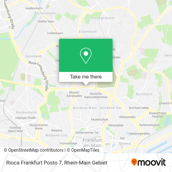 Карта Rioca Frankfurt Posto 7