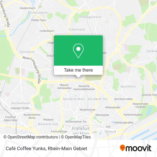 Café Coffee Yunks map