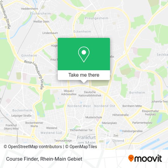 Карта Course Finder