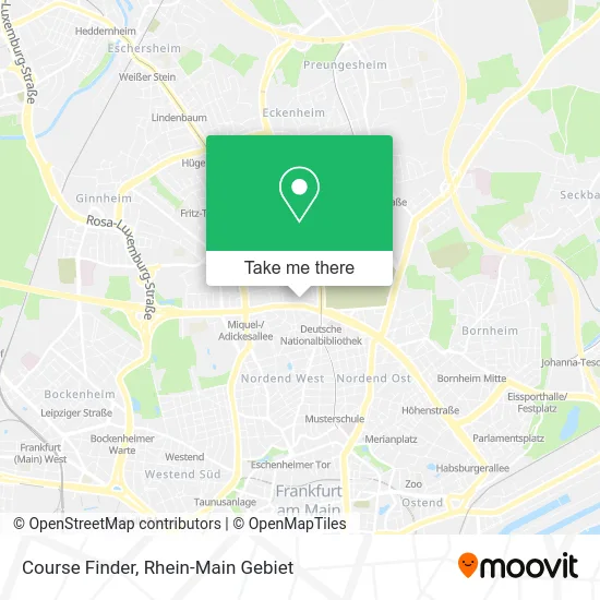 Карта Course Finder