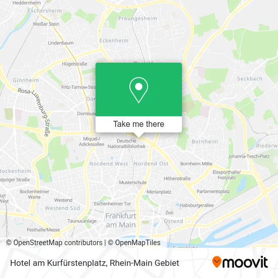 Карта Hotel am Kurfürstenplatz