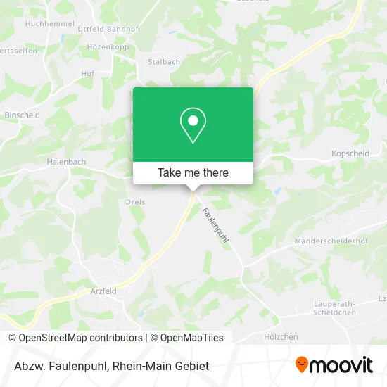 Карта Abzw. Faulenpuhl