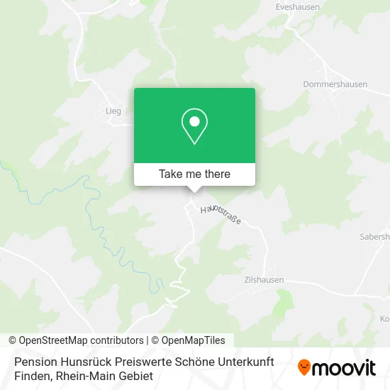 Карта Pension Hunsrück Preiswerte Schöne Unterkunft Finden