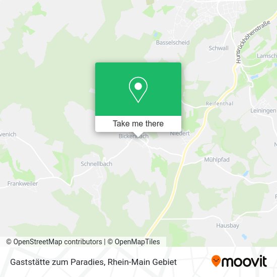 Карта Gaststätte zum Paradies