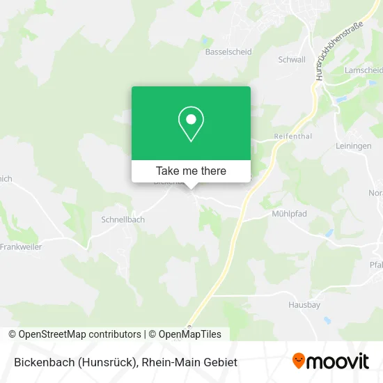 Карта Bickenbach (Hunsrück)