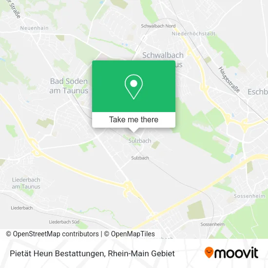 Карта Pietät Heun Bestattungen
