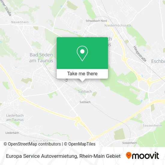 Карта Europa Service Autovermietung