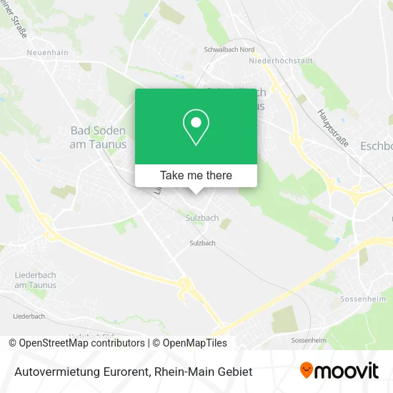 Карта Autovermietung Eurorent