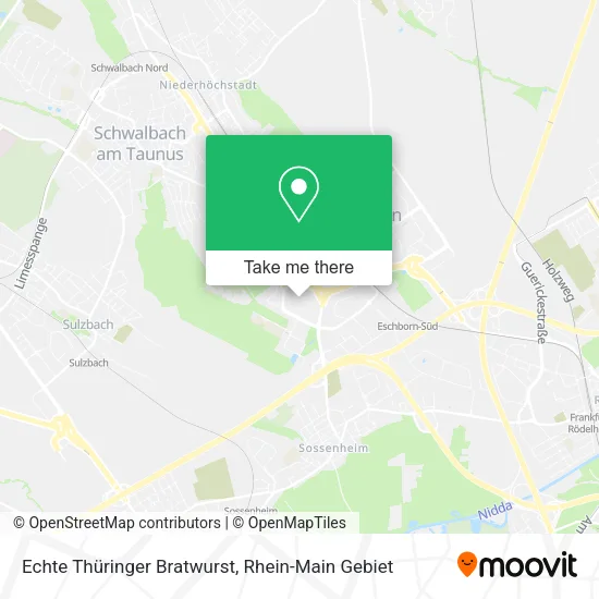 Карта Echte Thüringer Bratwurst