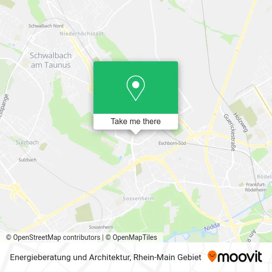 Карта Energieberatung und Architektur