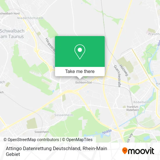 Карта Attingo Datenrettung Deutschland