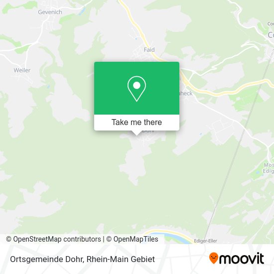 Карта Ortsgemeinde Dohr