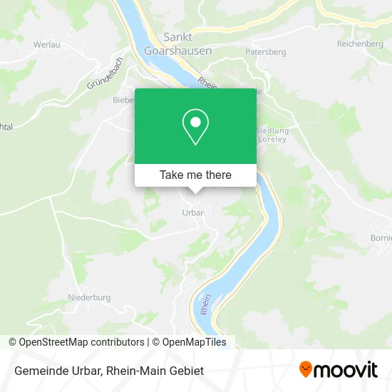 Карта Gemeinde Urbar