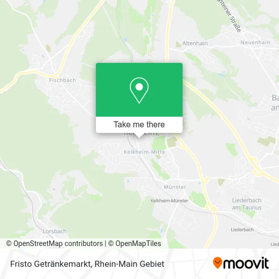 Карта Fristo Getränkemarkt