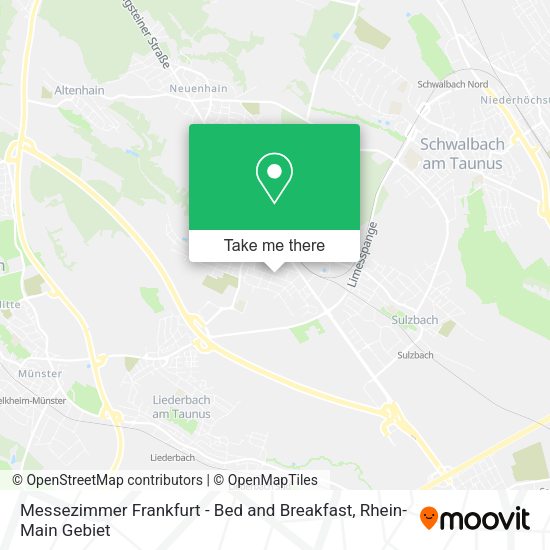 Карта Messezimmer Frankfurt - Bed and Breakfast