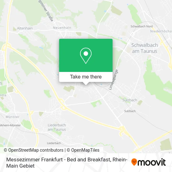 Карта Messezimmer Frankfurt - Bed and Breakfast