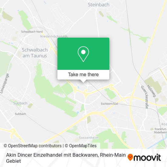Карта Akin Dincer Einzelhandel mit Backwaren