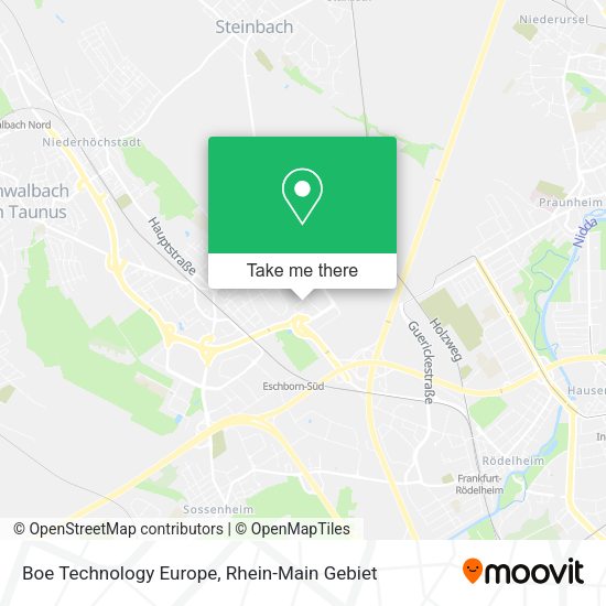 Карта Boe Technology Europe