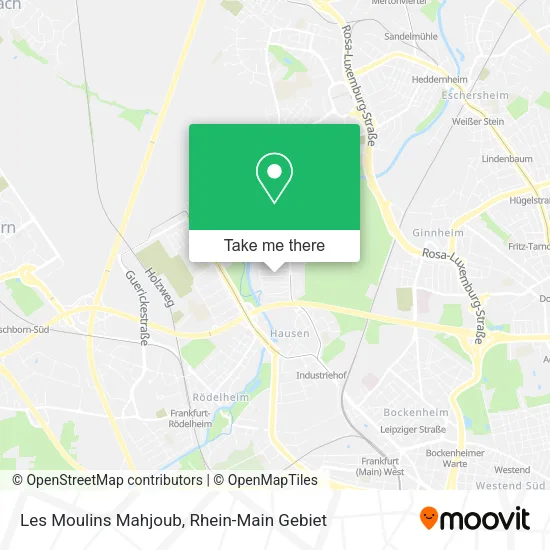 Карта Les Moulins Mahjoub