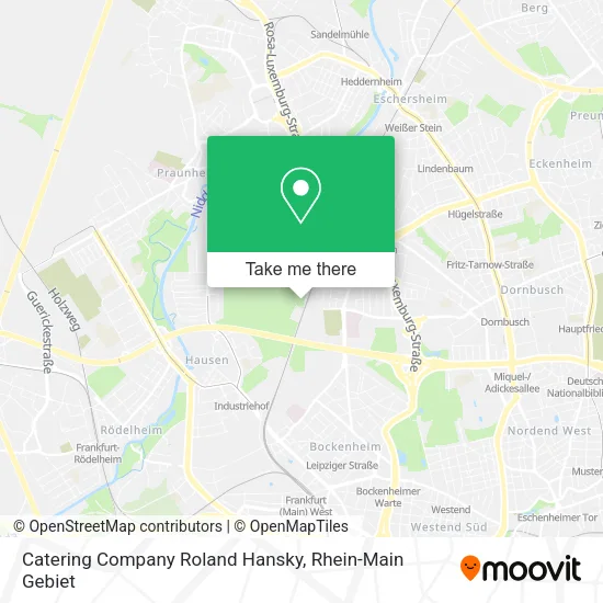 Карта Catering Company Roland Hansky