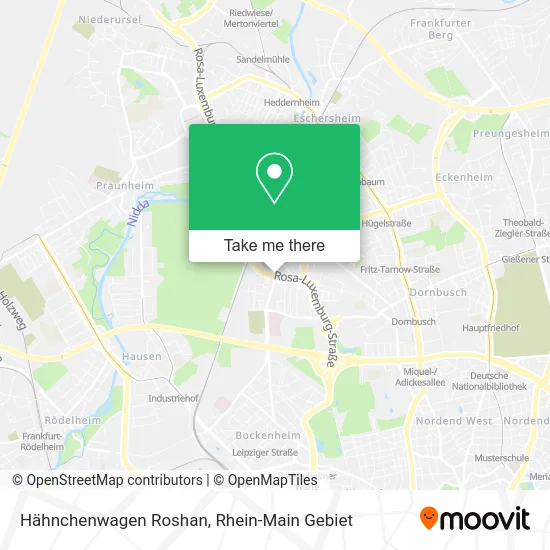 Hähnchenwagen Roshan map