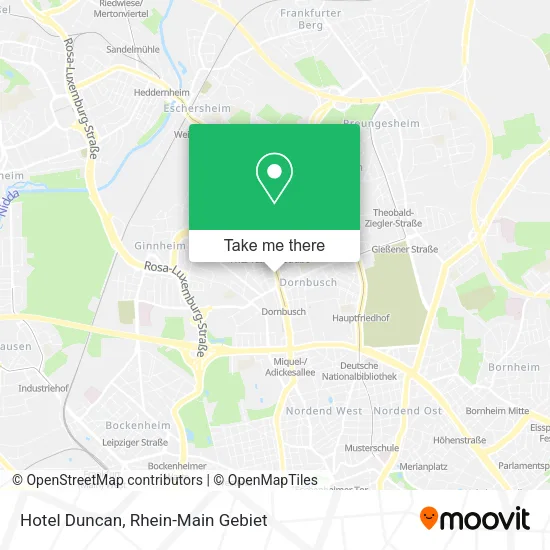 Hotel Duncan map