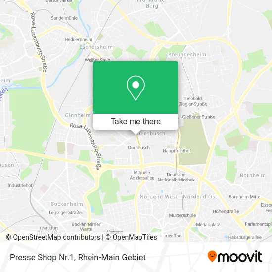 Карта Presse Shop Nr.1