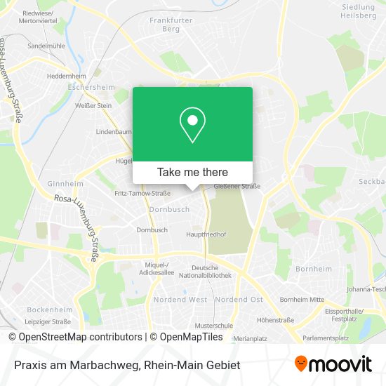 Карта Praxis am Marbachweg