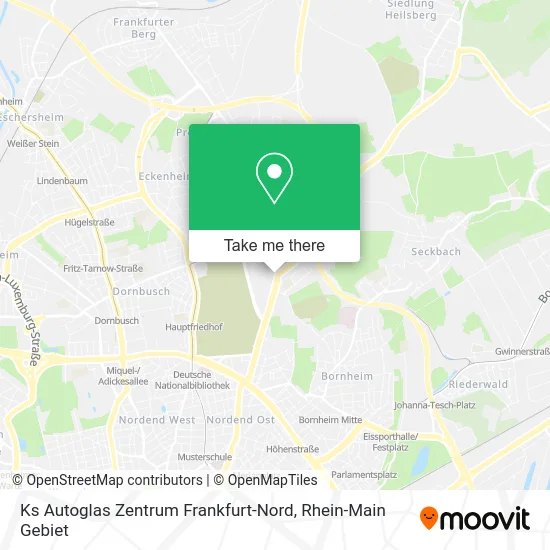 Карта Ks Autoglas Zentrum Frankfurt-Nord