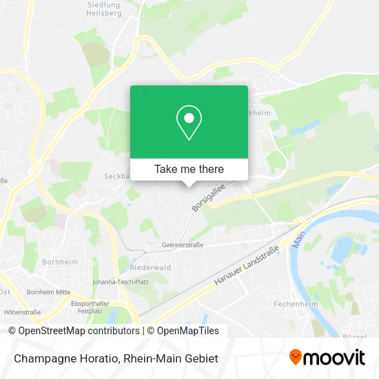 Карта Champagne Horatio