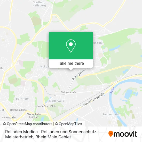 Карта Rolladen Modica - Rollladen und Sonnenschutz - Meisterbetrieb