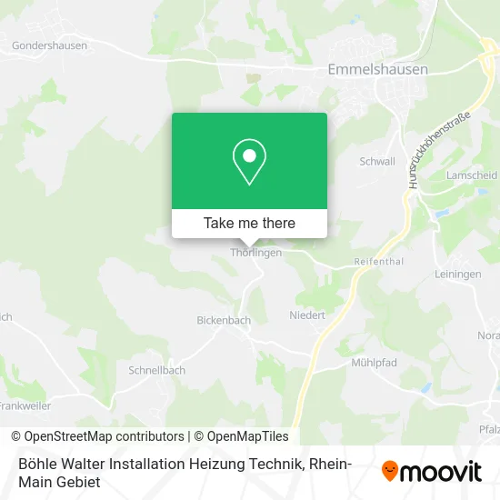 Карта Böhle Walter Installation Heizung Technik