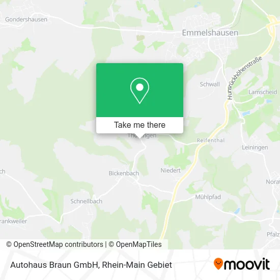 Карта Autohaus Braun GmbH