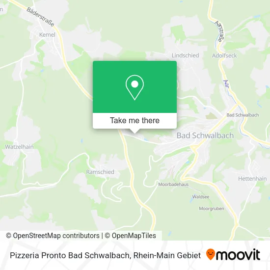 Карта Pizzeria Pronto Bad Schwalbach